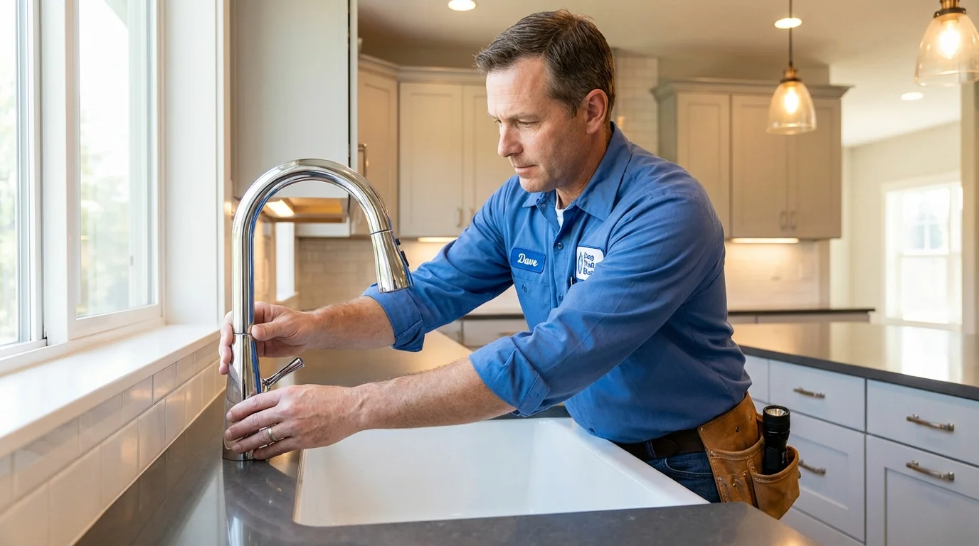 Kitchen faucet installation by Johns Plumbing LLC in Sparkill