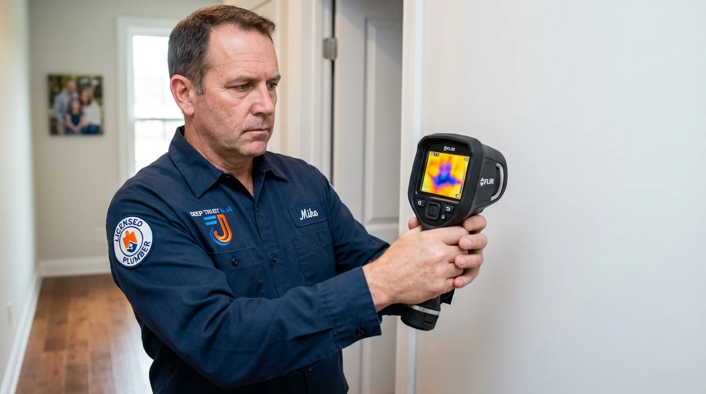 Thermal imaging leak detection by Johns Plumbing LLC in Sparkill